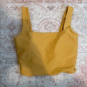 YPB Mustard Yellow Women's Crop Top